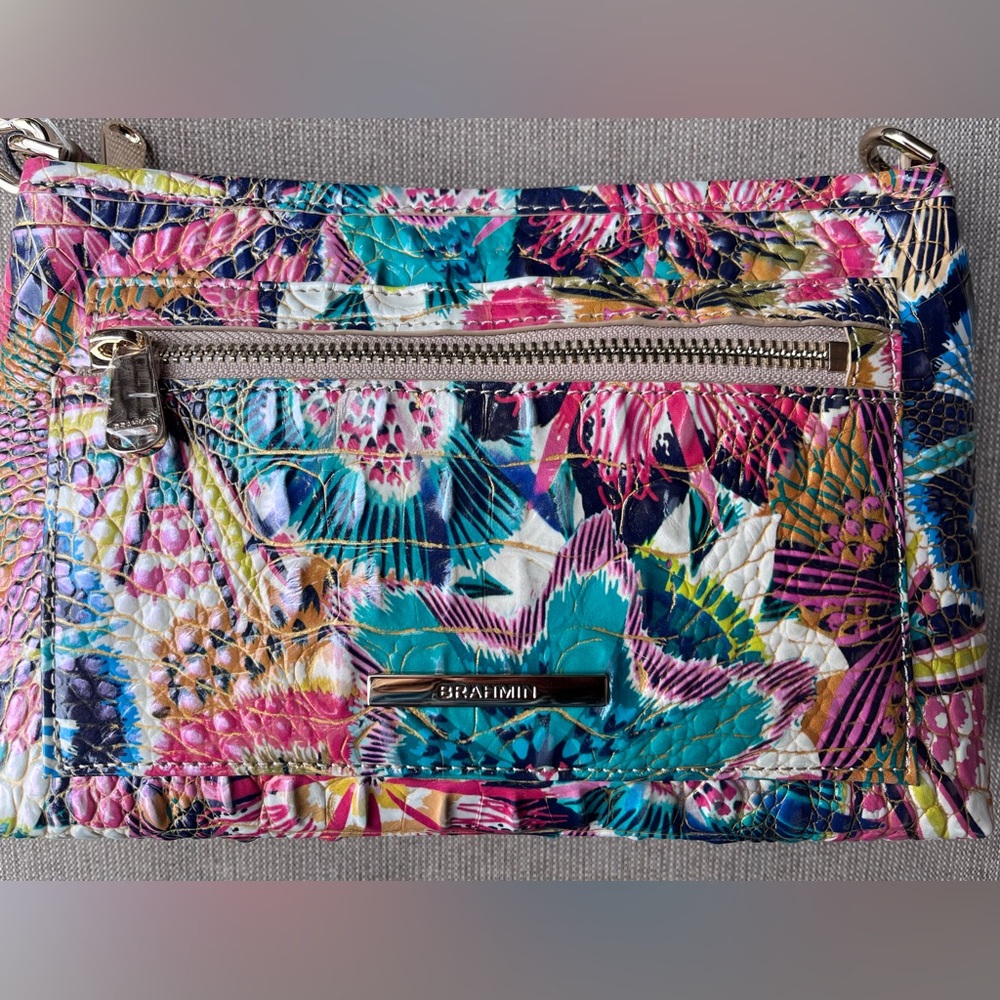 NWT Brahmin VIDA in DESERT BLOOM Melbourne Crossbody Bag 2